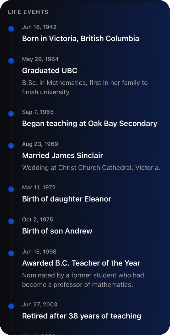 Life events